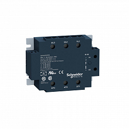 Твердотельное реле, 3 фазы, 25а ssp3a225bd Schneider Electric. Вид 1