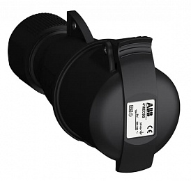 Розетка кабельная easy&safe 416ec9b,16а,3p+n+e,ip44,9ч,черн ABB. Вид 1