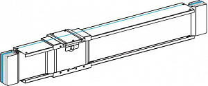 Прямая секция для болт. отв. блоков, 3l+n+per, cu, 1350а, l=2000 мм Schneider Electric. Вид 1