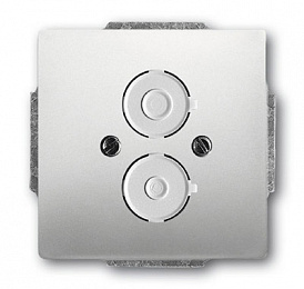 1750-866 Плата центральная с суппортом для разъёмов BNC и TNC, серия pur/сталь ABB. Вид 1