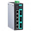 8-портовый управляемый коммутатор: 5х10/100 BaseT Ethernet, 3х100BaseFX MOXA. Вид 1.