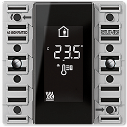 Компактный комнатный контроллер, 2 группы KNX JUNG. Вид 1