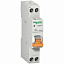 АД63 Дифф. автомат 1P+N 10A 30mA, тип АС, 4.5kA (хар-ка C) Домовой Schneider Electric. Вид 1.