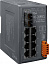 Индустриальный коммутатор: 8х10/100 Base-T Ethernet и 1 портом Single-mode 100 Base-FX ICP DAS. Вид 1.