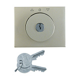 Накладка с замком к жалюзийному замочному выключателю (нержавеющая сталь) K.5 Berker