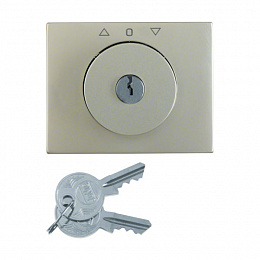 Накладка с замком к жалюзийному замочному выключателю (нержавеющая сталь) K.5 Berker. Вид 1