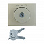 Накладка с замком к жалюзийному замочному выключателю (нержавеющая сталь) K.5 Berker. Вид 1.