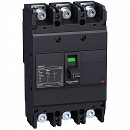 Термо-магнит. 3х-полюс. автомат 200А 36kA, подключ. под шину Schneider Electric. Вид 1
