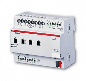 LR/S 4.16.1 Светорегулятор 4-х канальный для ЭПРА 1-10B, 16A, MDRC, ABB. Вид 1