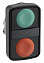 Головка кнопки двойная без маркировки ч zb4bl73407 Schneider Electric. Вид 1.