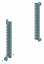 Укороч. 19" фикс. стойки 8u Schneider Electric. Вид 1.
