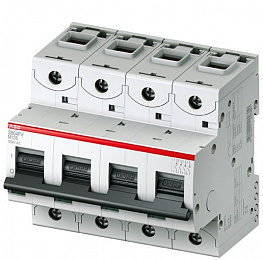 S804PV-S25 Автоматический выключатель 4-полюсный, 25А, 5kA (хар-ка S) ABB. Вид 1