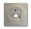 Накладка для 1-ой телеф. и комп. розетки (для мех-в0213,0216) impuls шампань-металл  ABB. Вид 1.