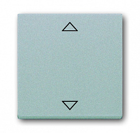 6430-83-102 Клавиша для мех-ма эл. выкл. Busch-Jalousiecontrol 6411 U-101, 6411 U/S-101, 6418 U, реле 6402 U, solo/future, серебр.-алюм. ABB. Вид 1