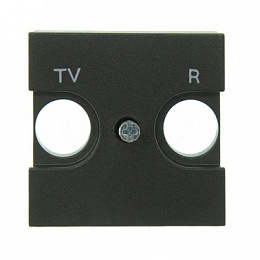 N2250.8 AN Накладка для TV-R розетки, 2-модульная, серия Zenit, цвет антрацит ABB. Вид 1