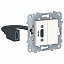 Розетка HDMI, (белая) Unica New Schneider Electric. Вид 1.