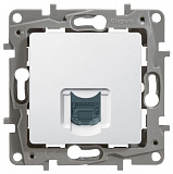 Розетка компьютерная, RJ45, кат.5 UTP (белая) Etika Legrand