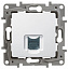 Розетка компьютерная, RJ45, кат.5 UTP (белая) Etika Legrand. Вид 1.