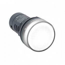 Сигнальная лампа моноблочная 22мм белая LED 24В DC Systeme Electric. Вид 1