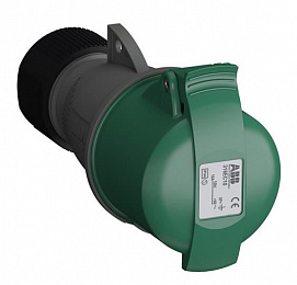 Розетка кабельная easy&safe 316ec10,16а,3p+e,ip44,10ч ABB. Вид 1