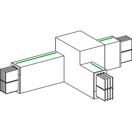 секция тройниковая на ребро Schneider Electric. Вид 1
