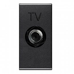 N2150 AN Розетка TV одиночная, серия Zenit, цвет антрацит ABB. Вид 1