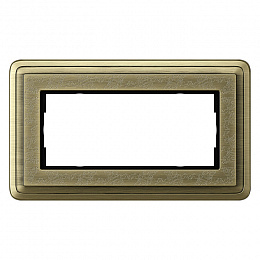 Рамка 2-постовая (бронза/бронза) ClassiX Art Gira. Вид 1