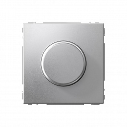 Светорегулятор повор-нажим, LED, RC, 400Вт, механизм (алюминий) ARTGALLERY Systeme Electric. Вид 1