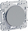 Переключатель перекрестный, с подсветкой, 10AX, 250B, сх. 7 (алюминий) Odace Schneider Electric. Вид 1.