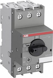 MS116-32 Автомат с регулируемой тепловой защитой (25-32А) 10kA ABB. Вид 1