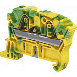 Клемма втычная ZK6-PE - Земля - желто-зеленая - 6 мм2, 2 зажима TYCO