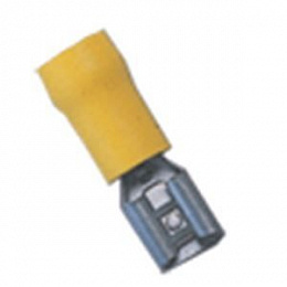 KFD-1638 Наконечники изол. втычные 0,5-1,5mm 6,3-0,8 (1уп.-100шт) Klemsan. Вид 1