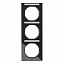 Рамка 3-постовая, с полем для надписей (черный) R.3 Berker. Вид 1.