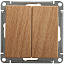 Переключатель 2-клавишный, 10АХ, механизм, (бук) Wessen 59 Schneider Electric. Вид 1.