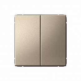 Выключатель 2-кл. кнопочный, сх.2, 10А, механизм (шампань) ARTGALLERY Systeme Electric. Вид 1