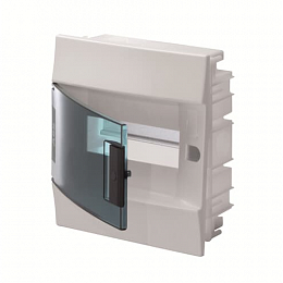 Бокс встраиваемый на 8 мод. зеленая дверь (с клемм.) 232х250х108 Mistral41 ABB. Вид 1