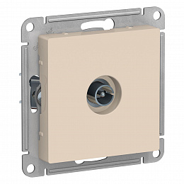 Розетка TV, механизм (бежевый) Atlas Design Systeme Electric. Вид 1