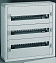 XL3 160 Щит настенный пластиковый 1ряд/3рейки на 72 модуля 600х575х147 IP30 (без двери) Legrand. Вид 1.
