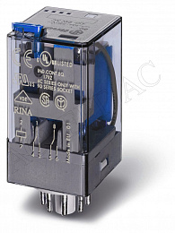 Реле с 3 перекидными контактами (~230B AC) 10A Finder. Вид 1