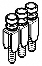 BJDL6.3 Блок перемычек для D4/6, 3 полюса, 32А TYCO. Вид 1