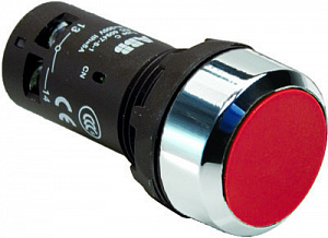 CP2-30R-11 Кнопка красная с фиксацией 1НО+1HЗ ABB. Вид 1