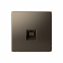 Розетка компьютерная RJ45, кат. 6A, механизм (мокко) ARTGALLERY Systeme Electric. Вид 1