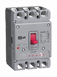 ВА-333Е-3Р-63А Силовой 3-х полюсный автомат 63А 50кА с электронным расцепителем DEKraft. Вид 1