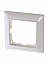 2511-94-507 Рамка 1-постовая с декоративной накладкой (альпийский белый) Basic55 ABB. Вид 1.
