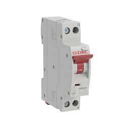 MDR Компактный дифф. автомат 1P+N, 10A, 30mA, тип A, 6kA (хар-ка C) YON DKC. Вид 1