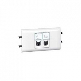 Компьютерная розетка 2хRJ 45 кат.6 для кабелей FTP  Legrand. Вид 1