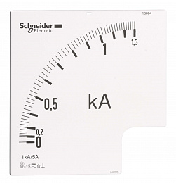 Шкала, 0-1000 a, для амперметра 16074 Schneider Electric. Вид 1