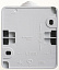 Выключатель 1-клавишный, О/У, с подсветкой 10 ах, IP44 (серый) Этюд Systeme Electric. Вид 1.