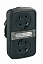 Головка кнопки двойная без вставок + led zb5aw7a9 Schneider Electric. Вид 1.