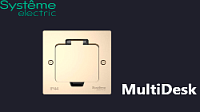 Новинка розеточные лючки MultiDesk от Systeme Electric